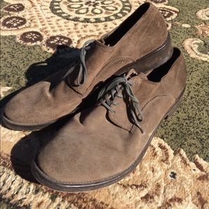 Men’s brown suede Wallin & Bros. dress shoes