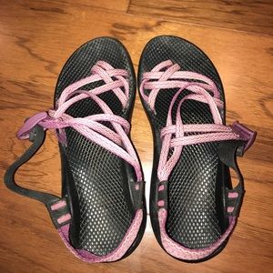 purple burgundy Chacos