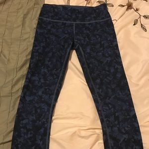 Lululemon Wunder Under Blue Camo