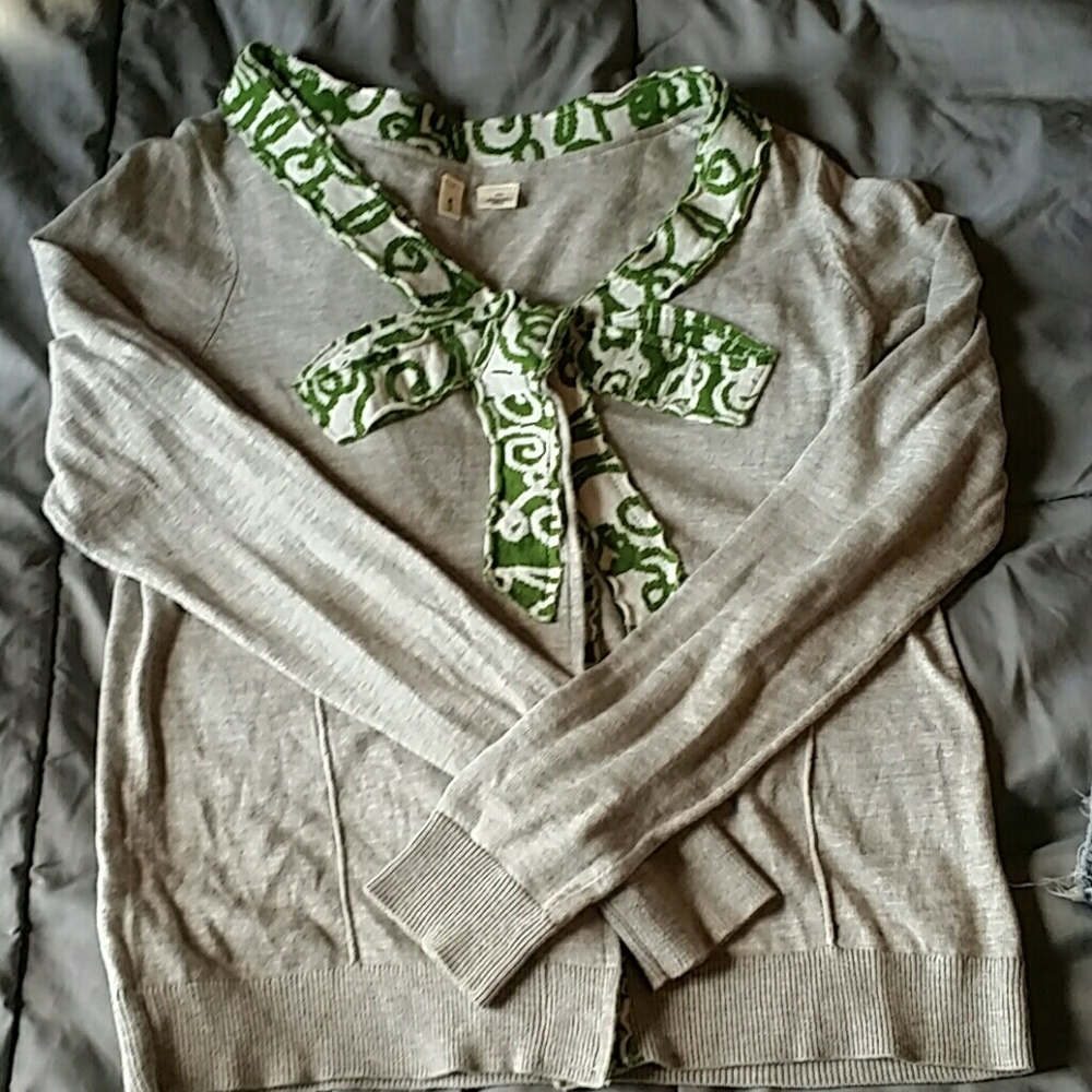 ANTHROPOLOGIE MOTH Intarsia.