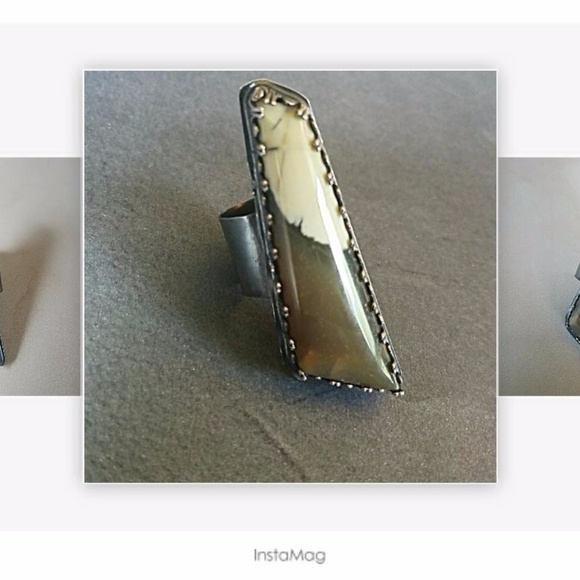 Boho Roan Opalite Statement Ring - Picture 5 of 7