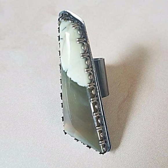 Boho Roan Opalite Statement Ring - Picture 2 of 7