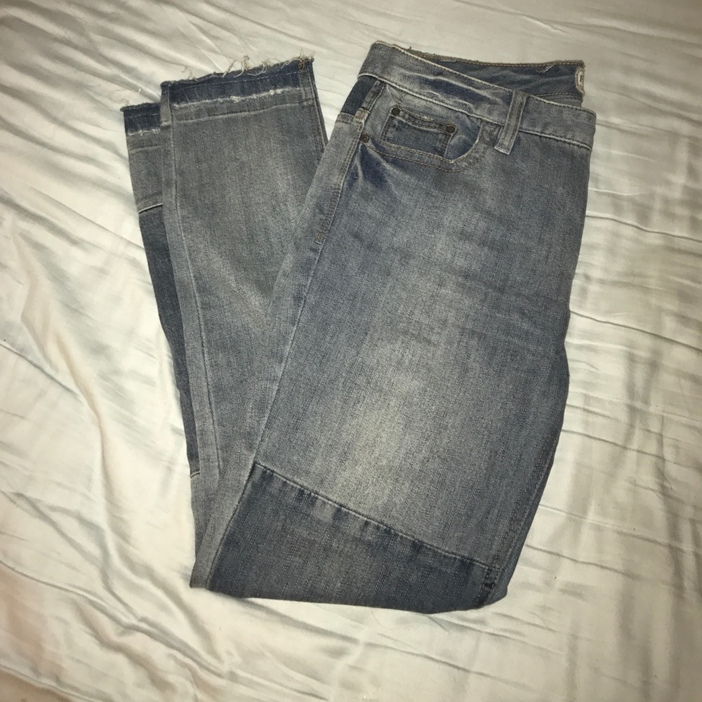 Free people patch work jeans
