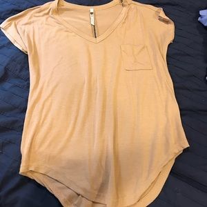 Tan pocket t shirt