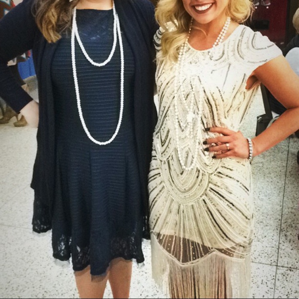 Gabby Skye Sz 16 Navy Blue Stretch Cocktail Dress