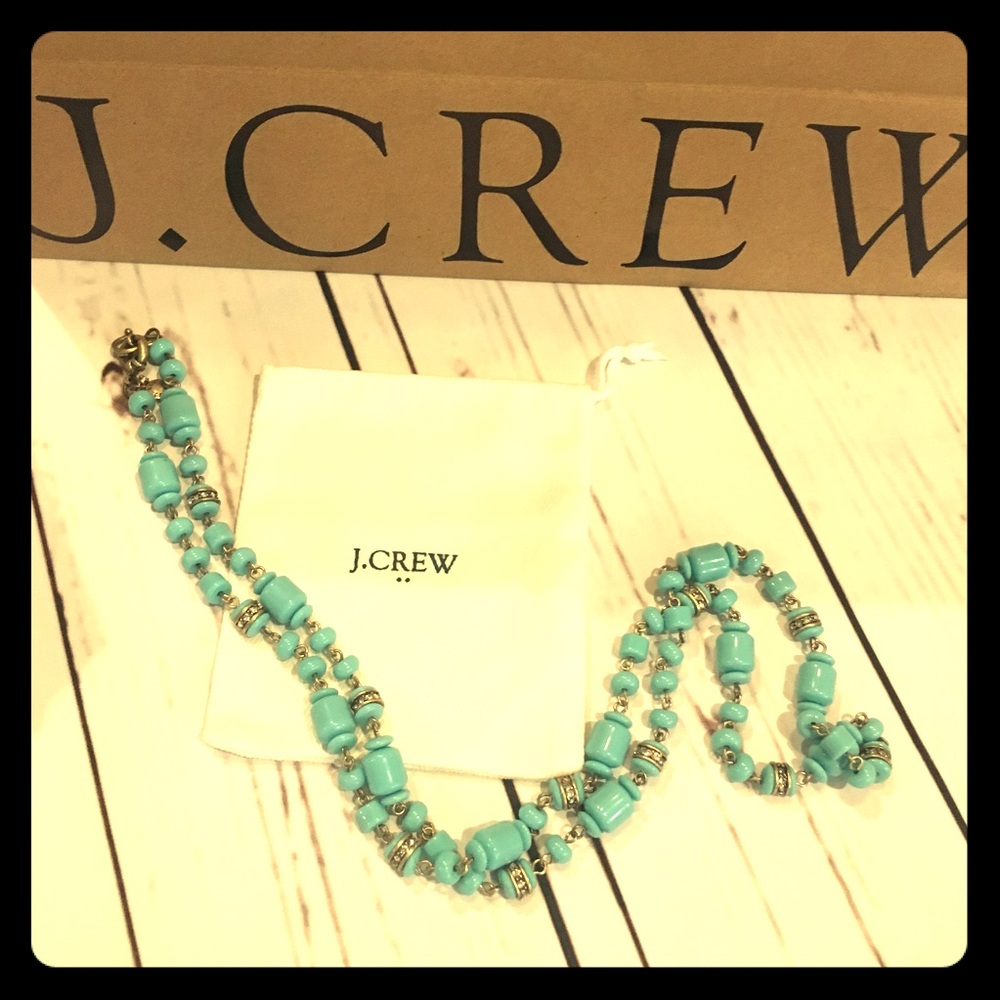 ⚓️SALE⚓️J.Crew  Necklace, tourquise and rhinestone