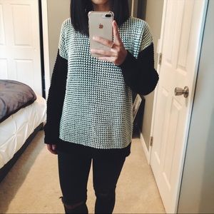 Topshop Color Block Sweater