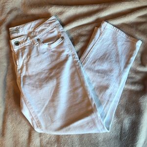 Banana Republic white jean Capri cropped pants