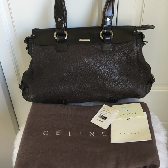 Celine Dark Brown Leather Bag - Picture 1 of 8