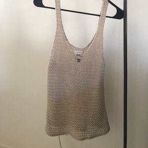 Knitted cotton on tank