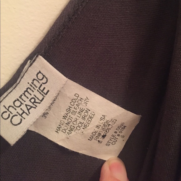 NWOT Charming Charlie gray dress, size small - Picture 2 of 4