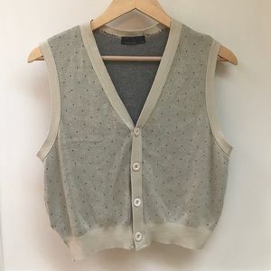 Knitted cardigan vest M/L