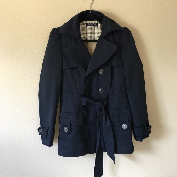 Zara Jackets & Blazers - Zara •Navy Trench•