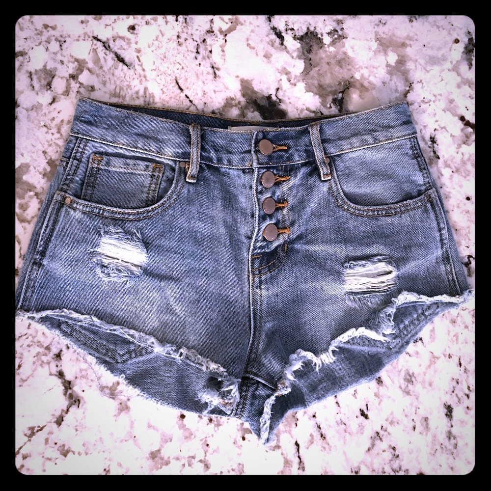 Bullhead denim co. High-rise denim shorts