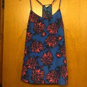 J Crew racerback floral cami