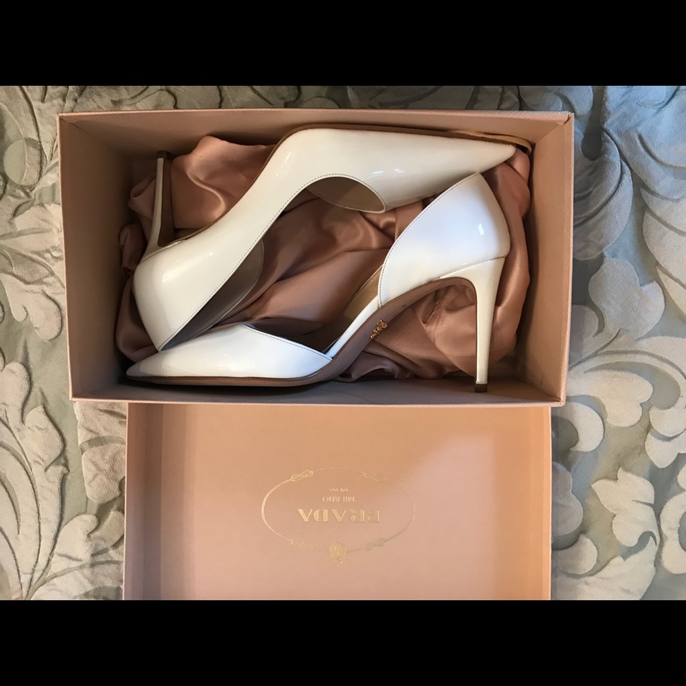 Prada patent leather pumps