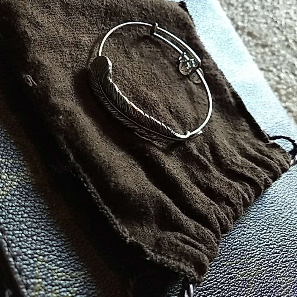 Alex & Ani feather bangle