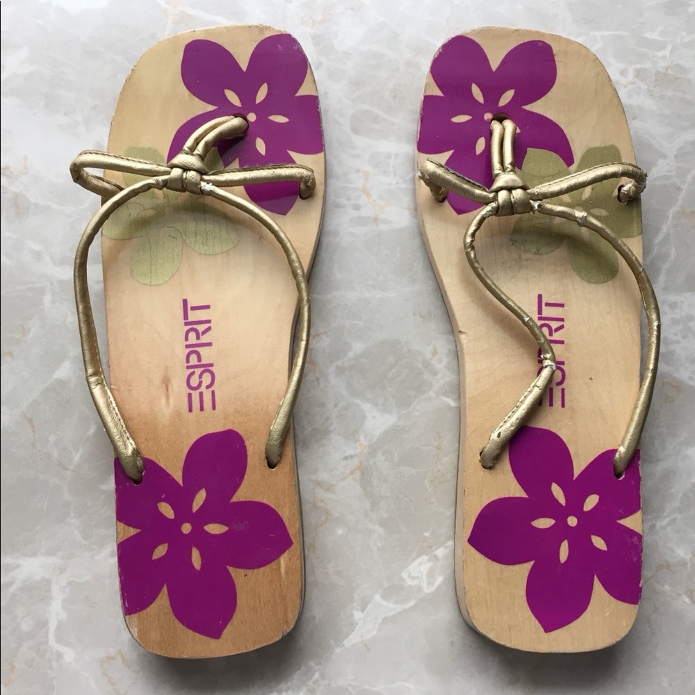 Esprit wood sandals