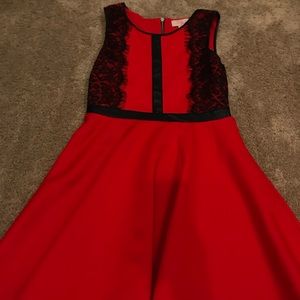 GIanni Bini girls red lace dress