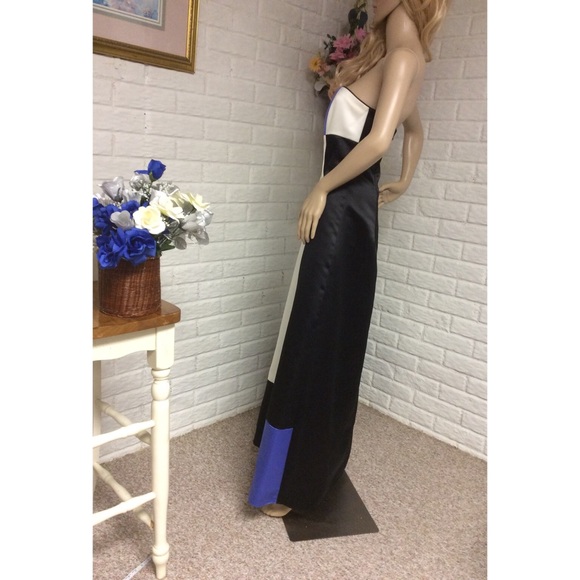 Jessica McClintock Gunne Sax Colorblock Dress (11) - Picture 2 of 6