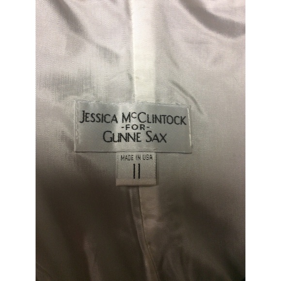 Jessica McClintock Gunne Sax Colorblock Dress (11) - Picture 5 of 6