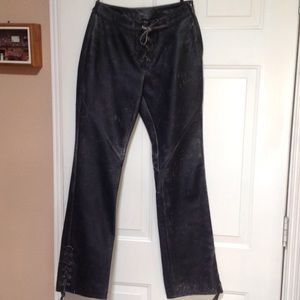 Harley Davidson "distressed" leather pants