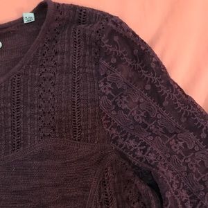 Anthropologie Purple Sweater