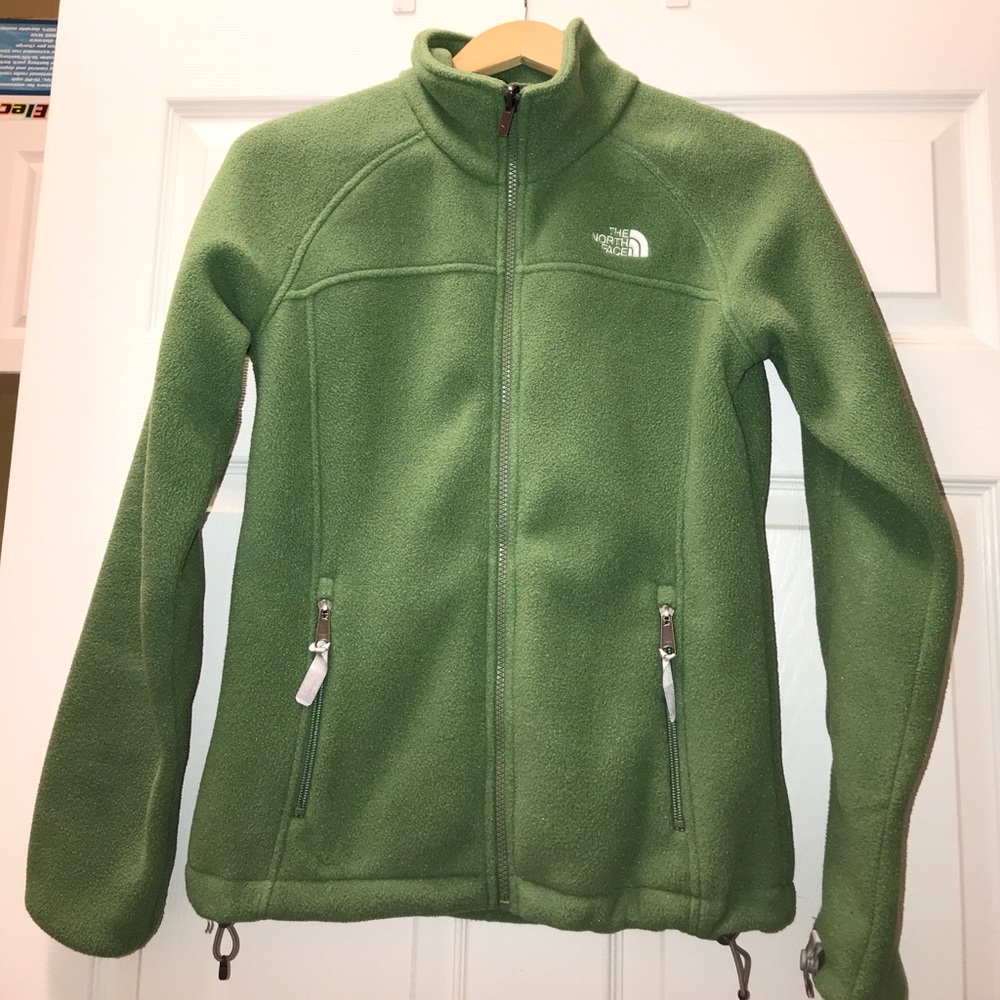 Green Northface fleece