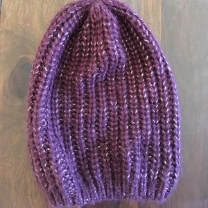 Purple slouchy beanie
