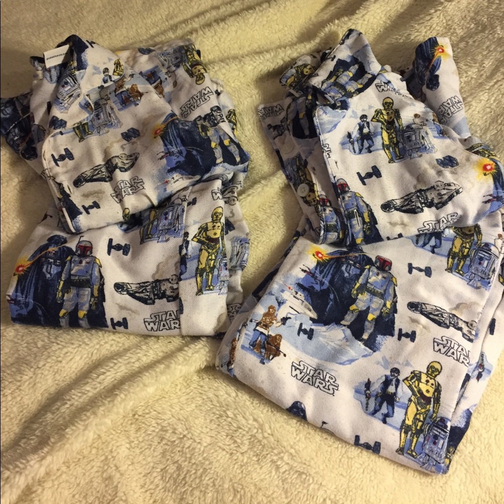 Pottery Barn Kids Star Wars pajamas size 6