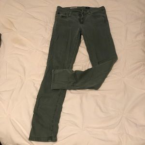 Forest green AG skinny jeans