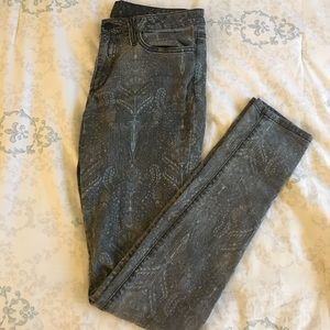 ❄️JOES❄️ skinny grey paisley print jeans size 28