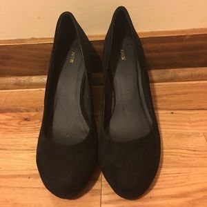 Apt9 Black wedge shoes