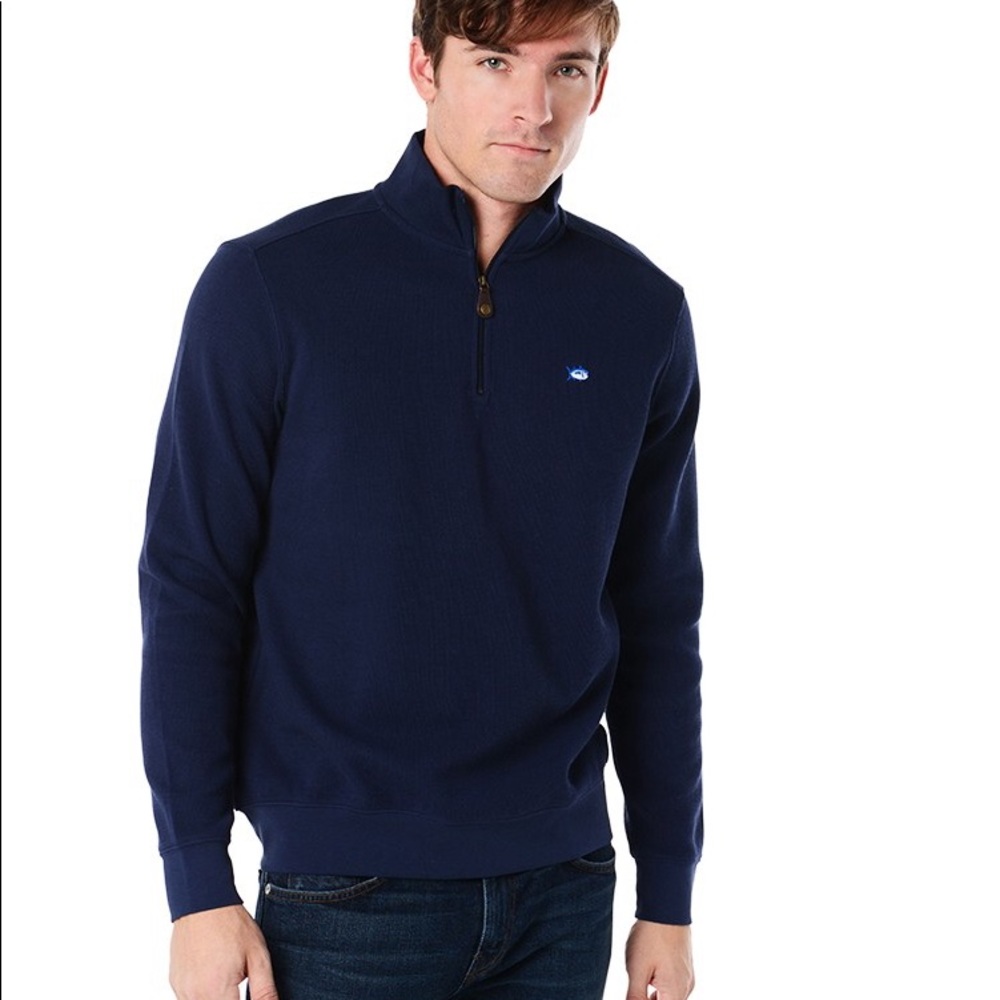 Southern Tide “The Skipjack Quarter Zip” Navy Blue