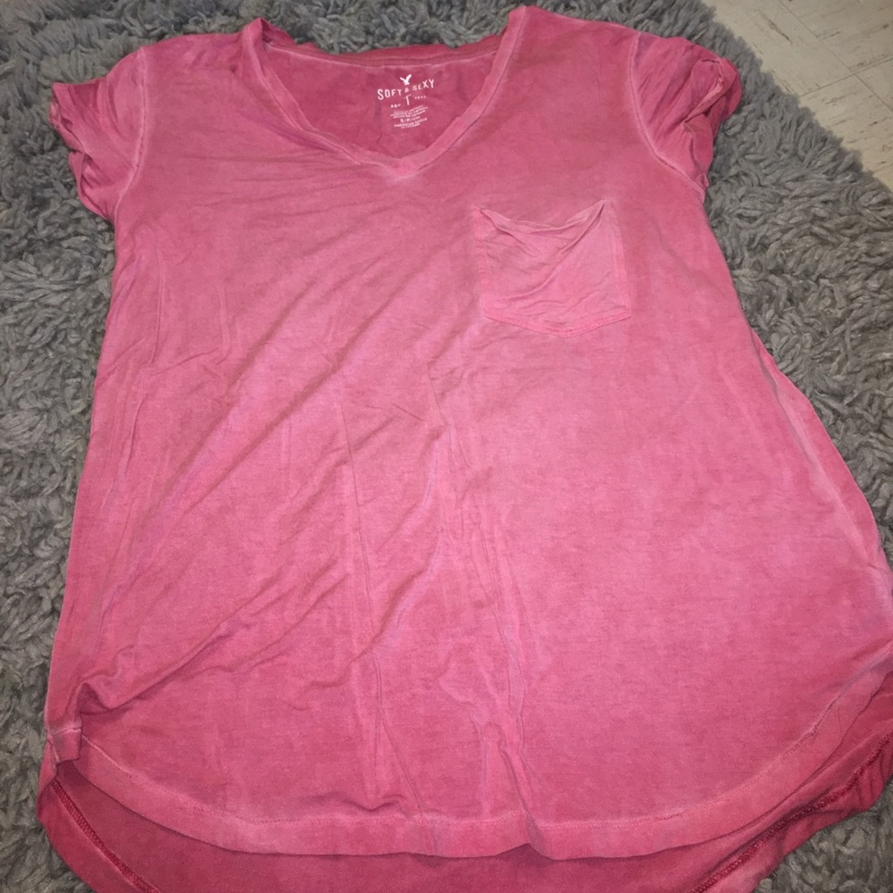 Pink American eagle relax T