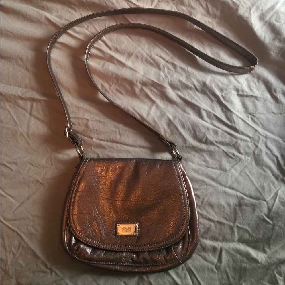 Golden metallic Relic satchel