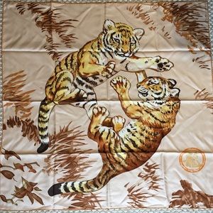 Hermes silk scarf, 35”x35”