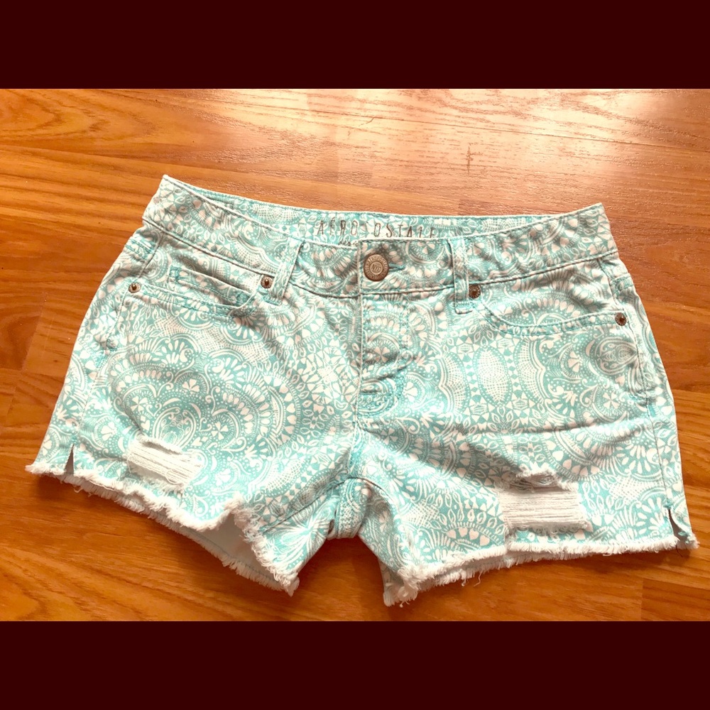 Denim cut off shorts