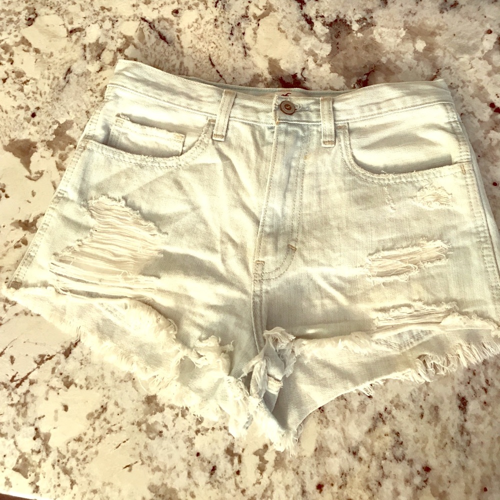Hollister high waist jean shorts