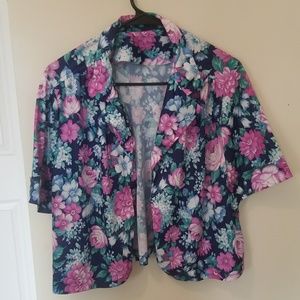 floral print kimono shirt