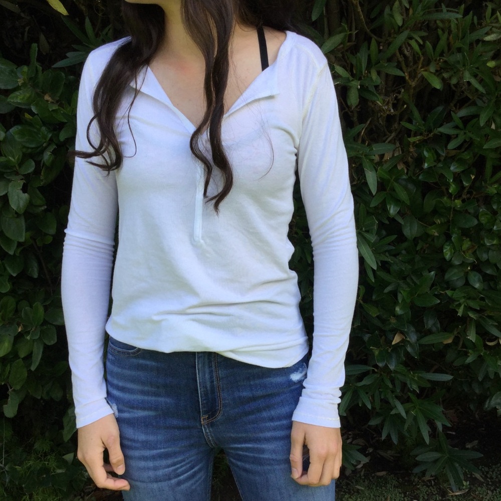 White Long Sleeved Shirt