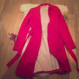 Anthro red coat with lace-up back - gorgeous! - 6