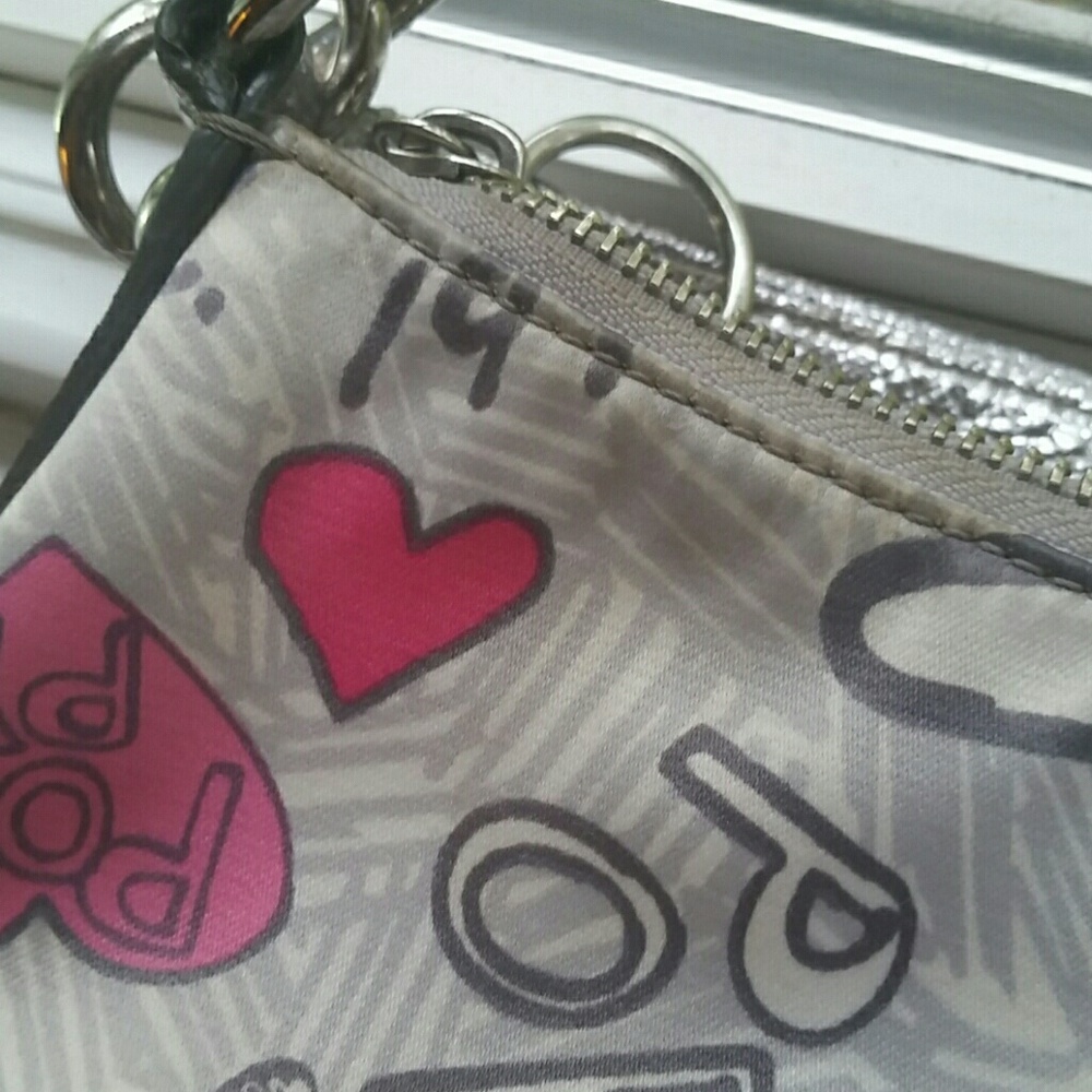 Rare coach poppy graffiti purse - Picture 6 of 8