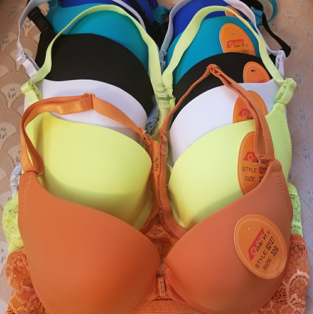 Set of 5 Gaiyi Lace Racerback Bras - 32B