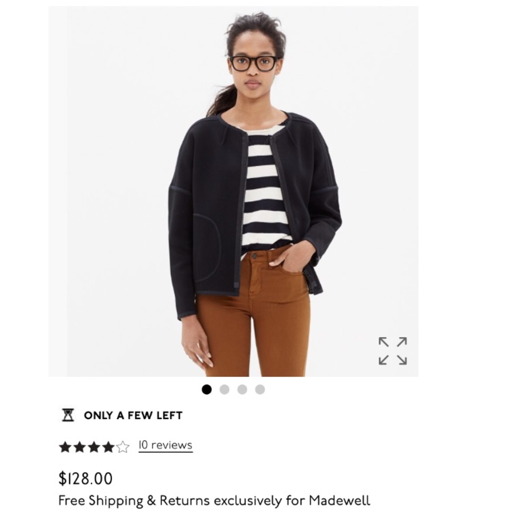 ACCEPT ANY OFFERMadewell Black the Everyday Jacket - Picture 5 of 8