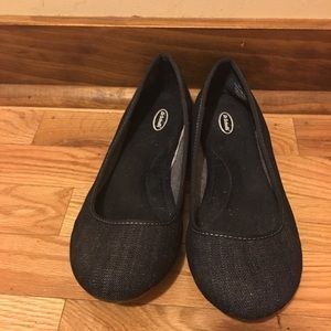 Denim flats