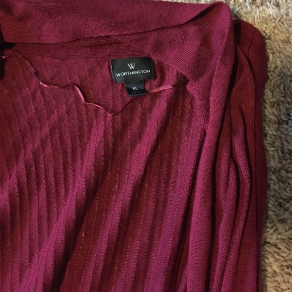 Maroon Cardigan - Picture 2 of 2