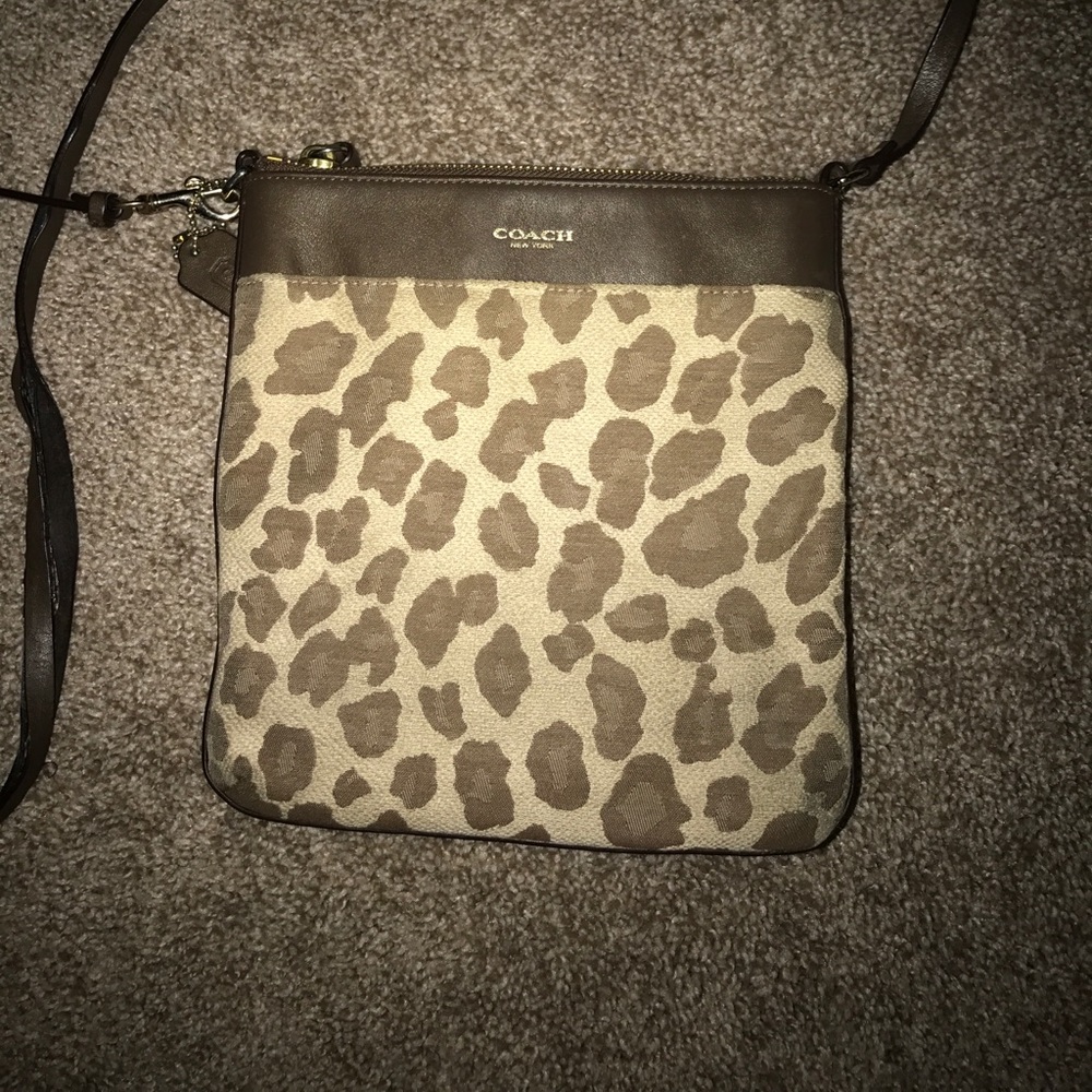 Cheetah print coach purse