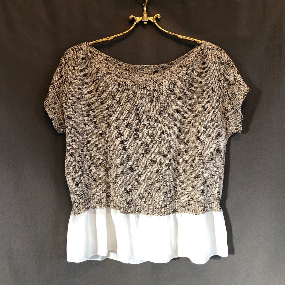 MOTH Anthropologie knit peplum top