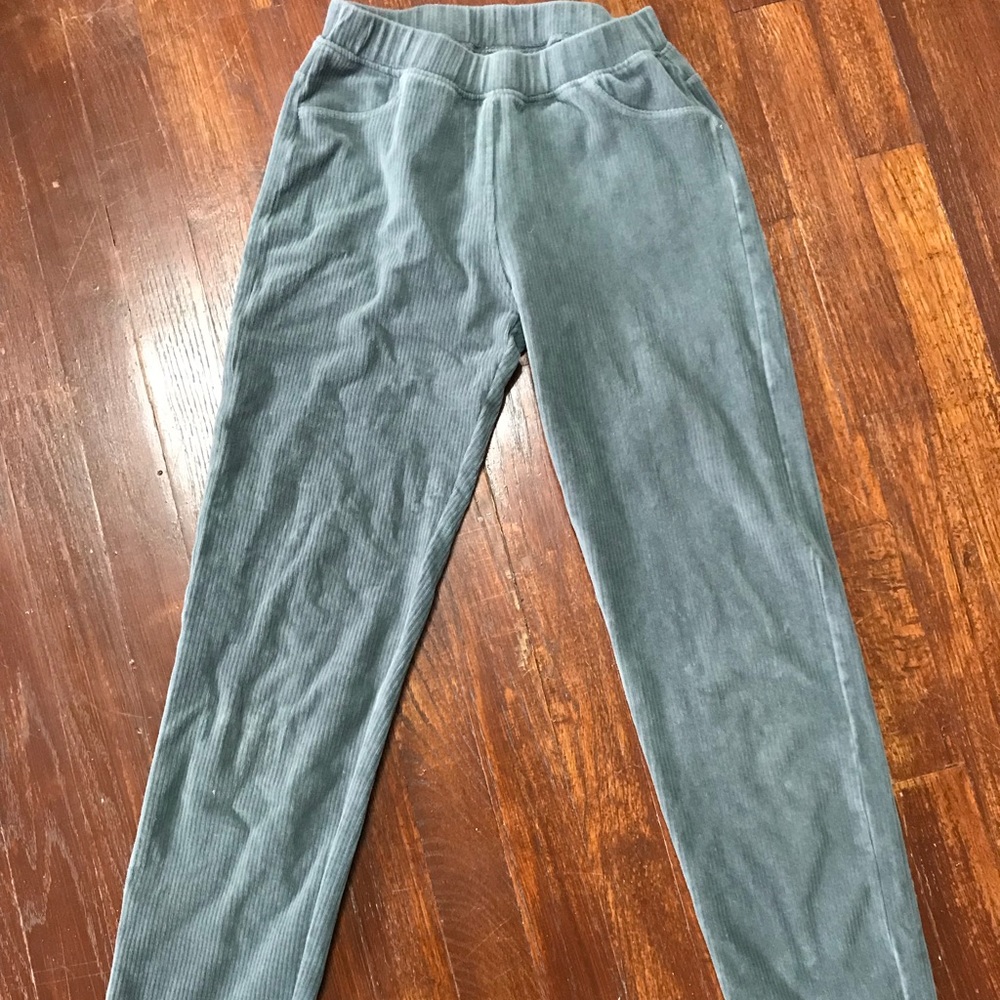 Hanna Andersson Gray Girls Velour Pants, size 150
